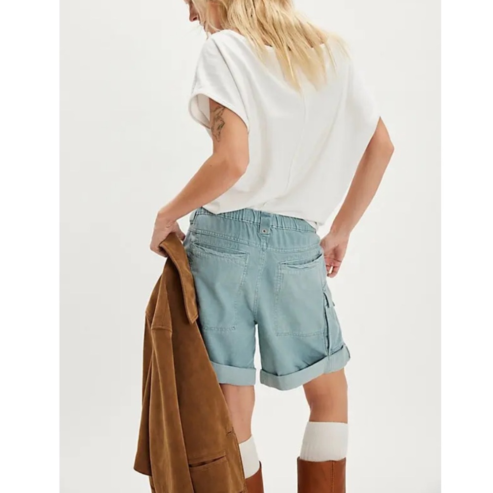 NWOT Frankie washed cargo shorts by Free People in size Large - Picture 11 of 16